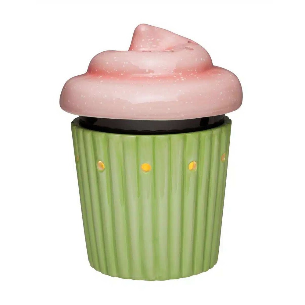 Scentsy Cupcake Mid-Size Warmer Retired New In Box Ceramic Wax Melter 20W Bulb